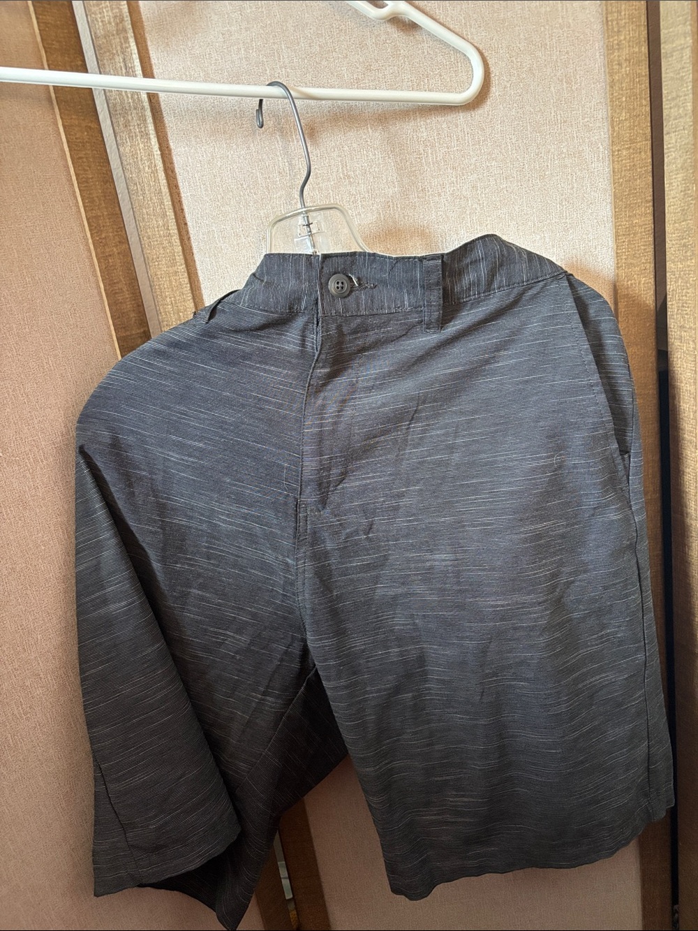 FINAL MARKDOWN Men’s Burnside Black and Gray Zip-Front Shorts 38